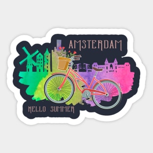 Hello Summer! Amsterdam Sticker